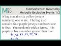 Probability of Mutually Exclusive Events