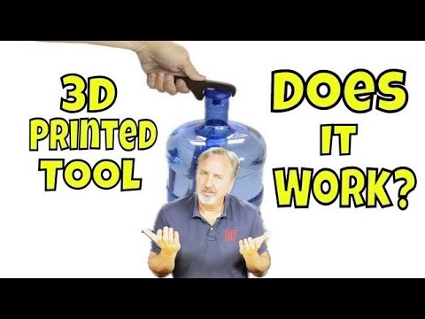 3D Printed Water Bottle Tool to Save Your Fingers!