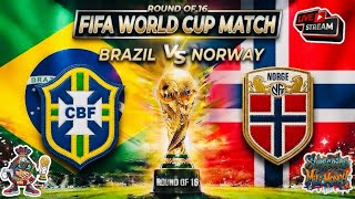 Live 🚨 FIFA World Cup Brazil Vs Norway [Round Of 16] FC 26Simulation Game #fc26 #fifa #worldcup