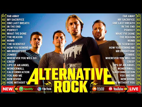 The Best Of 2000's Alternative Rock🎶Creed, Linkin Park, Nickelback, Coldplay, Green Day, Lifehouse