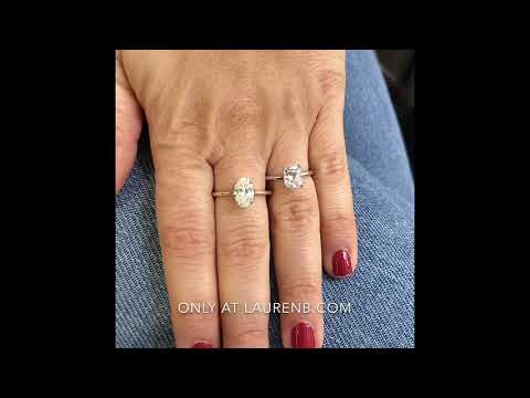 Oval VS Cushion Diamond: 1.3 ct Solitaire Engagement Rings