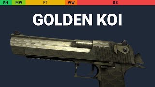 Desert Eagle Golden Koi Wear Preview