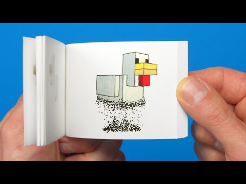 I instantly regretted making this Minecraft Chicken flipbook