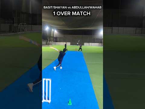 Bechara Pit Gaya 😭😂 Basit Shayan Vs Wahab Abdullah -1 Over Match- Off Yorker #cricket #youtubeshorts