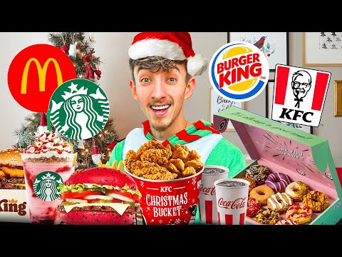 Trying EVERY Holiday Menu Item From Fast Food Restaurants!