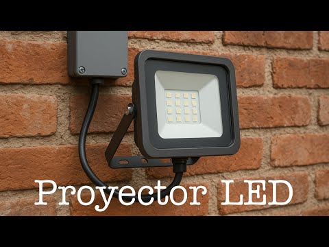 CÓMO INSTALAR UN PROYECTOR LED EN EL EXTERIOR || DIY