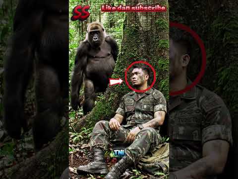 Subhanallah, baik sekali gorilla ini #shorts