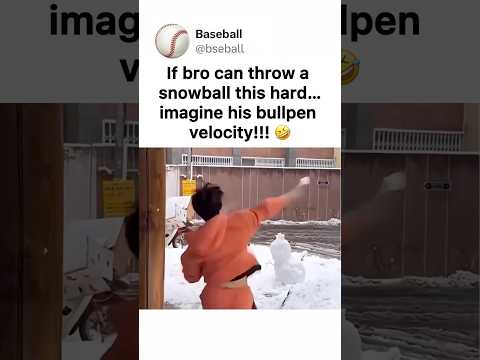 Snowball Or Baseball!? ๐คฃ๐คฏ #baseball