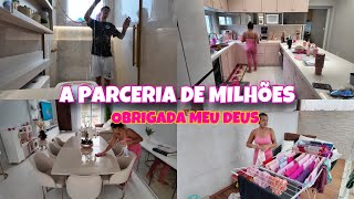 SE NÃO FOSSE ELE EU NÃO CONSEGUIRIA 💪🏼🩷 PARCERIA DE MILHÕES | MUITAAAA ROUPA PRA LAVAR 😰