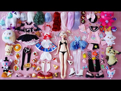 Figure skater Princess BJD Unboxing dressup फिगर स्केटिंग राजकुमारी गुड़िया प्रारंभिक