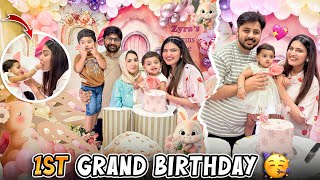 ZYRA'S FIRST GRAND BIRTHDAY CELEBRATION 😍🥳 | Susral Walon K Lea Surprise ♥️|Gifts Unboxing Py Larai😂