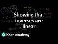 Understanding Linear Transformations and Inverses