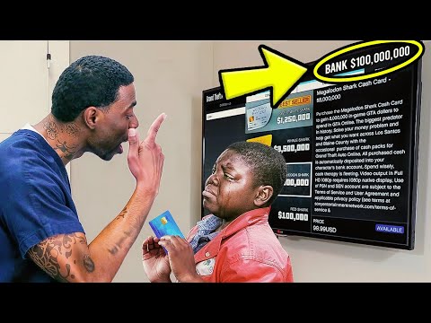 Kid STEALS DADS Credit Card To Buy SHARK CARDS (GTA 5)