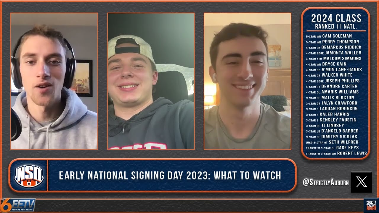 Two 5⭐'s & More Join Auburn's 2024 Recruiting Class on Early National