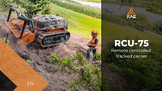 Video - FAE RCU-75 - the compact yet powerful remote controlled tracked carrier