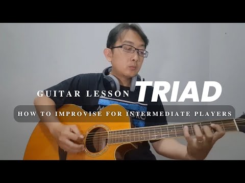 Guitar lesson. Triad & Arpeggio for intermediate player