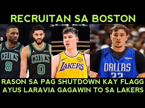 Uulan ng tres sa Lakers dahil kay LARAVIA. Tatum NIRE RECRUIT si Lillard. Flagg Shutdown na