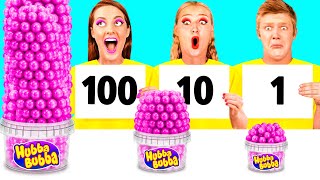 100 Capas de Alimentos Desafío | Trucos Divertidos de Comida por RaPaPa Challenge