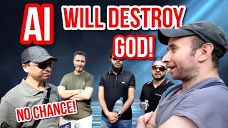 AI will destroy God!? No chance! Mansur Vs Atheist | Speakers Corner | Hyde Park