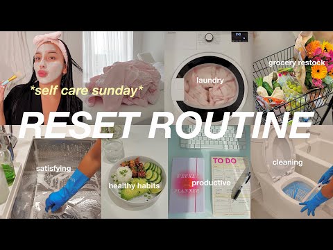 *ultimate* RESET ROUTINE 2024🌱 fridge restock, deep clean motivation, grocery shop, self care sunday