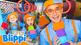 Blippi Plays The Floor is Lava Shape Hunt! 🌋 Fun for Kids | After School Club