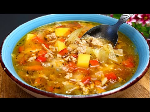 Die Suppe ist so lecker und sättigend, dass man sie jeden Tag essen kann! Rezept in 30 Minuten.