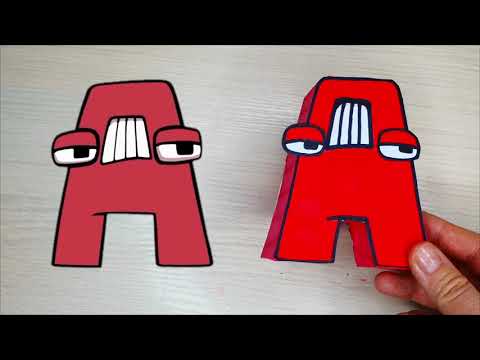 Craft | Paper Alphabet Lore A