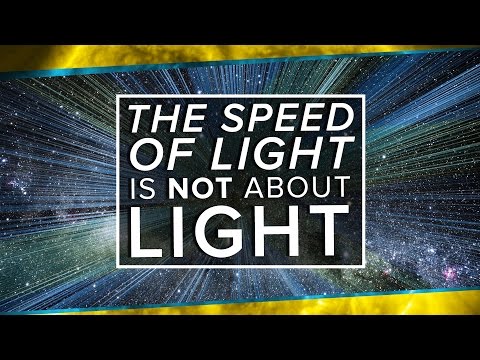 The Speed of Light is NOT About Light