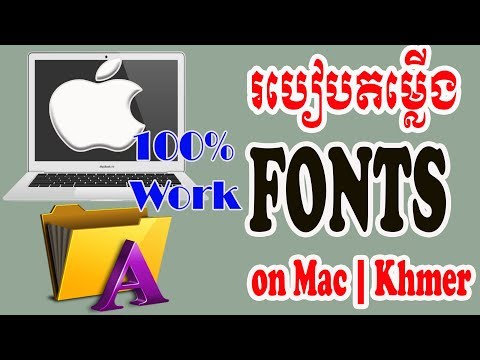 install khmer unicode on mac