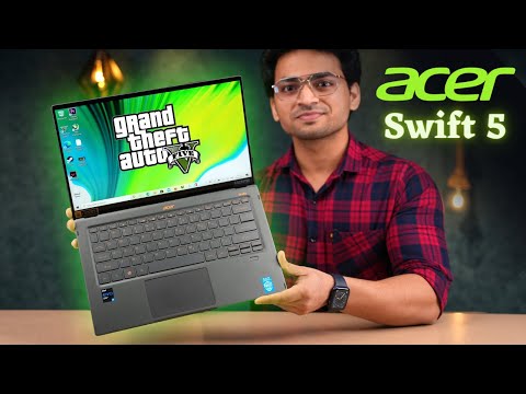 (ENGLISH) Acer Swift 5 Review 🔥- Best Laptop For Casual Gaming 🚀- Intel Core i7 11th Gen Evo 🤩