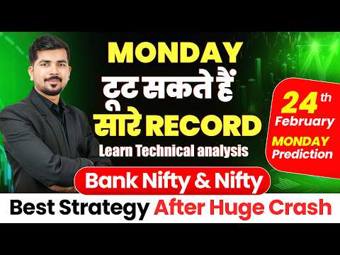 Nifty 50 Prediction and Bank Nifty Sensex Analysis for | 24 FEB  2025 | Monday View