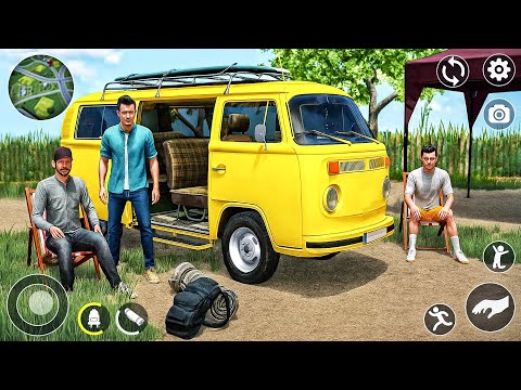 Van Life Sim Camping - Jeep Driver Boat Trailer Simulator - Android GamePlay