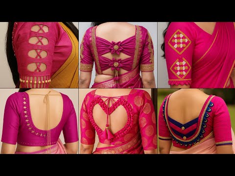 pink colour blouse /pink blouse designs new model 2025/ pink colour blouse design / blouse ki design