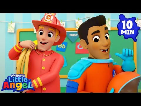 Jobs And Career Song | Little Angel And Friends Kid Songs