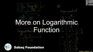 More on Logarithmic Functions