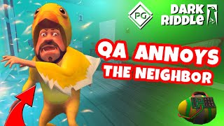 Game QA wants to hack the Neighbor! What happens if you throw eggs in the Neighbor?