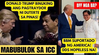 TRUMP DEDMA SA KASO NI DUTERTE SA ICC | BBM SUPORTADO NG AMERICA | DDS HOPELESS NA