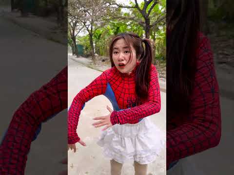 Spider-Girl understands Spider-Man and the surprising truth. #shorts #spiderman #funny