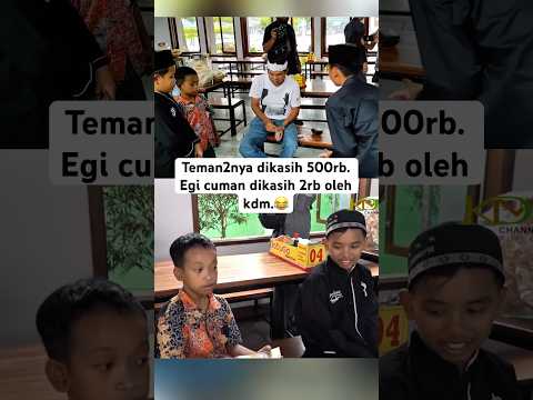 Egi masih aja nerima.😄👍