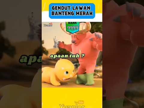 Gendut Lawan Banteng Merah , Menang dengan cara unik #roblox #minecraft #skibiditoilet #funny