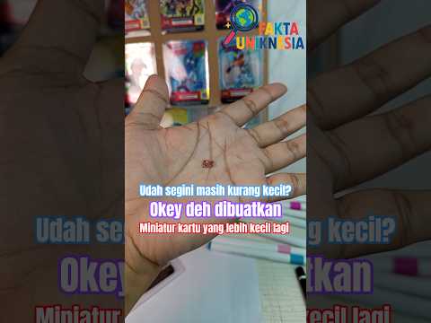 udah Segini masih belum kecil? okey, dibuatkan miniatur kartu lebih kecil lagi #shorts #boboiboy