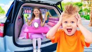 Oliver e uma aventura de carro cheia de diversão!