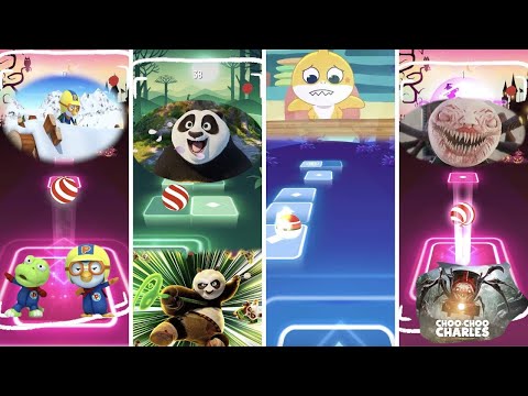 Pororo 🆚 Kung Fu Panda 🆚 Baby Shark 🆚 Choo Choo Charles | Tiles Hop Game