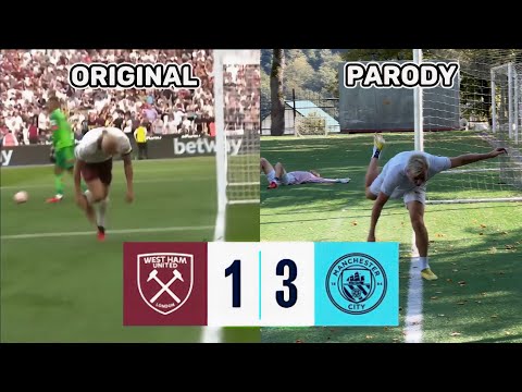 SCORING HIGHTLIGHTS | West Ham 1-3 Man City | AG_SOCCER PARODY