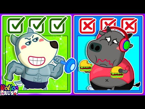 Здоровая еда против вредной еды | Мультик для детей | Wolfoo Russian New Episodes