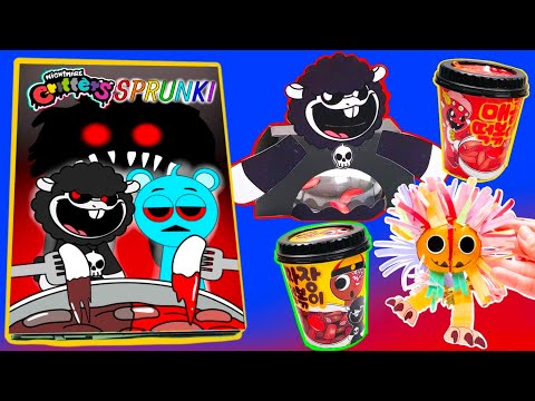 🥣MAKING SPRUNKI&NIGHTMARE CRITTERS GAME BOOK + 🔥TTEOKBOKKI SQUISHY, YARNABY SQUISHY PLAY