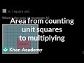 Finding Area: From Counting to Multiplying