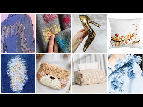 أفكار 💡عندك خيوط او قماش اصنعي ديكورات و منظمات وجددي احذية وملابس قديمة #diy#craft