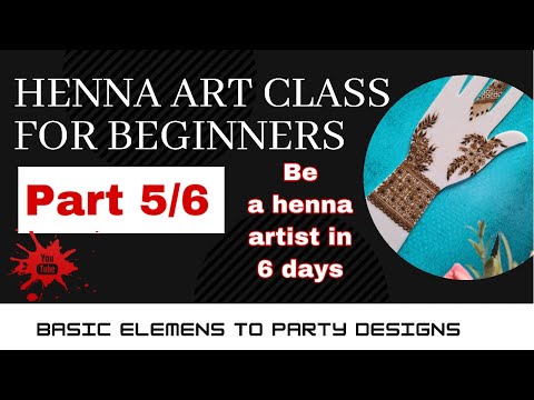 Henna tutorial step by step /how to create a full hand...