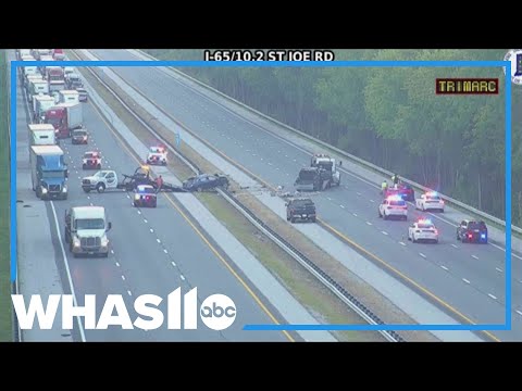 YouTube video thumbnail: Indiana Woman Killed in Two-Vehicle Crash on I-65 in Sellersburg